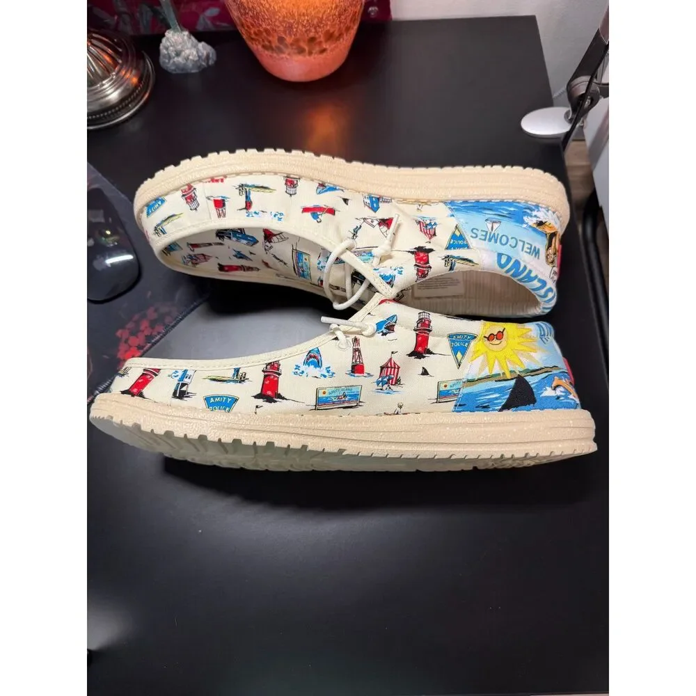 NEW IN BOX Wally Funky Jaws Hey Dudes Size 13 Mens